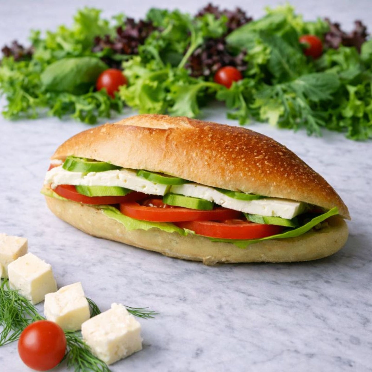 EZİNE DOMATES SALATALIK SANDWİCH
