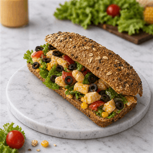 DİNAMİT SOSLU BEYAZ PEYNİRLİ SANDWICH