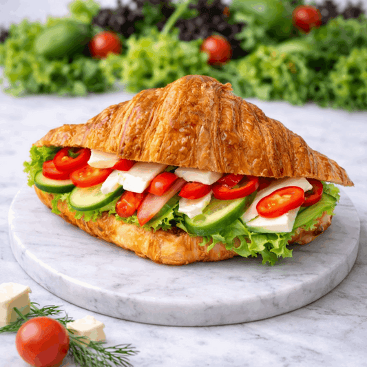 KRUVASAN BEYAZ PEYNİRLİ SANDWICH
