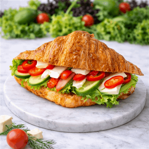 KRUVASAN BEYAZ PEYNİRLİ SANDWICH